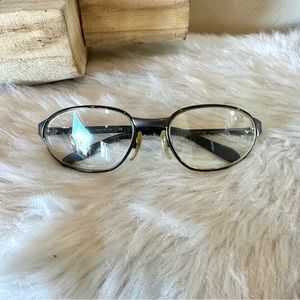 RAY-BAN RB3107 BLACK SILVER PYTHON SPORT WRAP EYEGLASS/SUNGLASSES FRAMES only-26